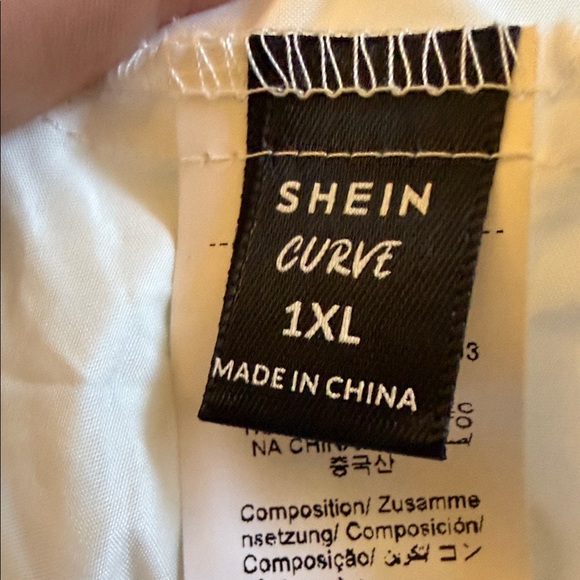 SHEIN White Tiered Maxi Skirt with Tulle Trim - Picture 2 of 3